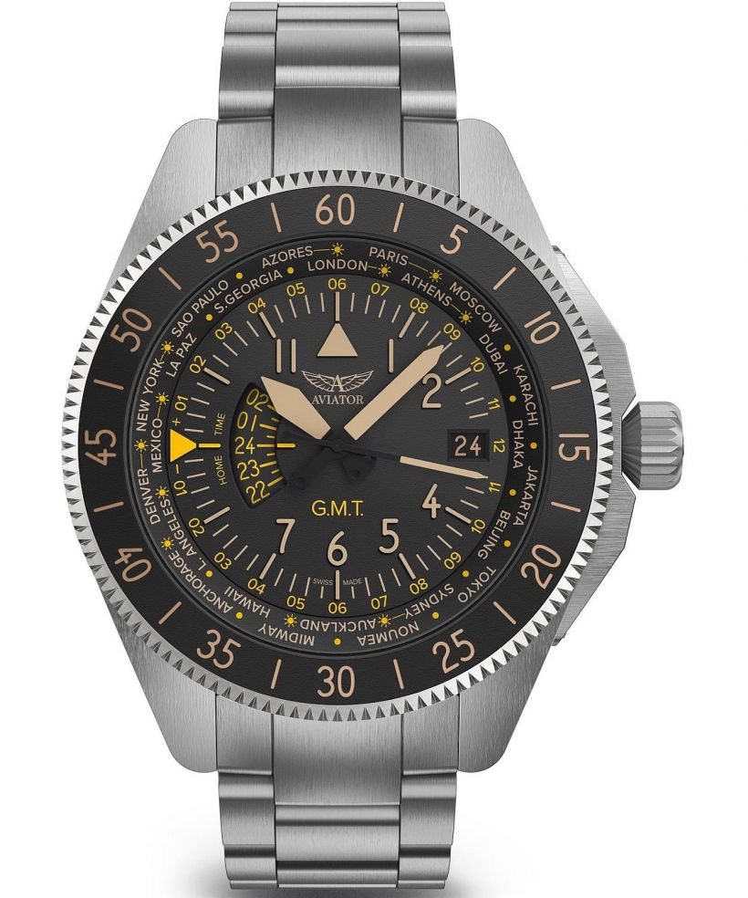 Ρολόι Ανδρικά Aviator Airacobra GMT