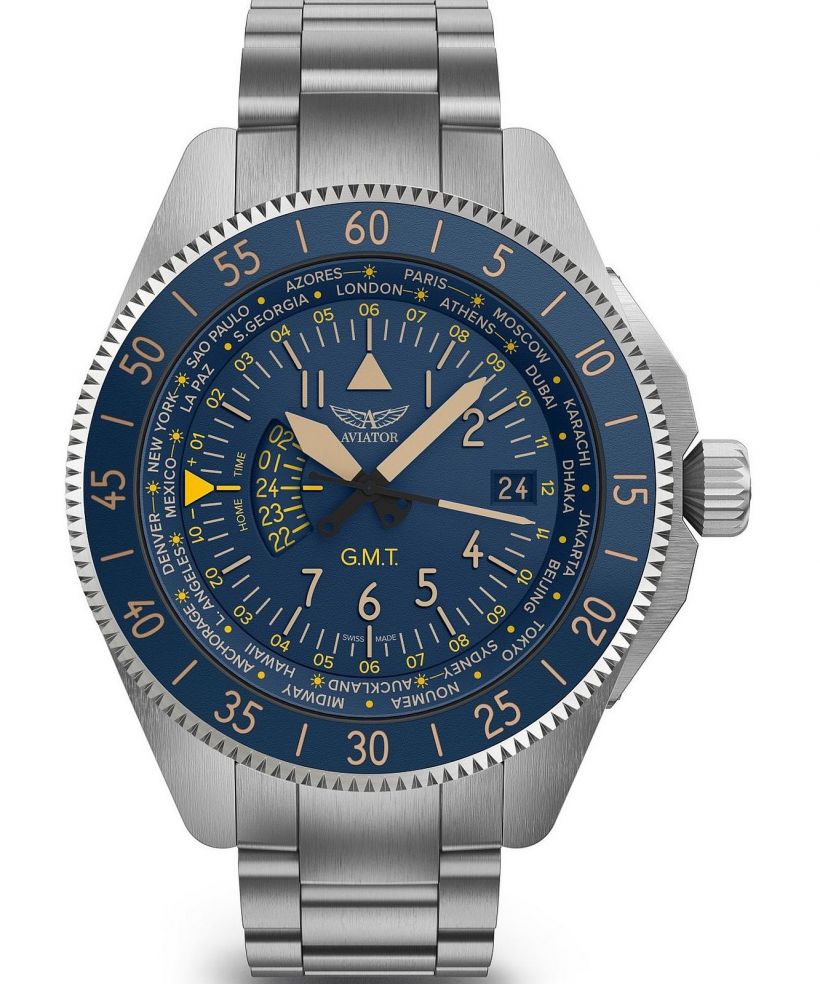 Ρολόι Ανδρικά Aviator Airacobra GMT