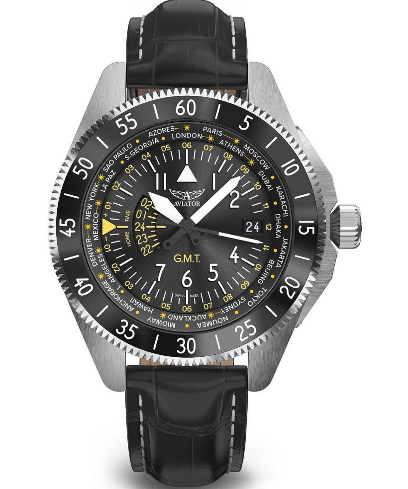 Ρολόι Ανδρικά Aviator Airacobra GMT