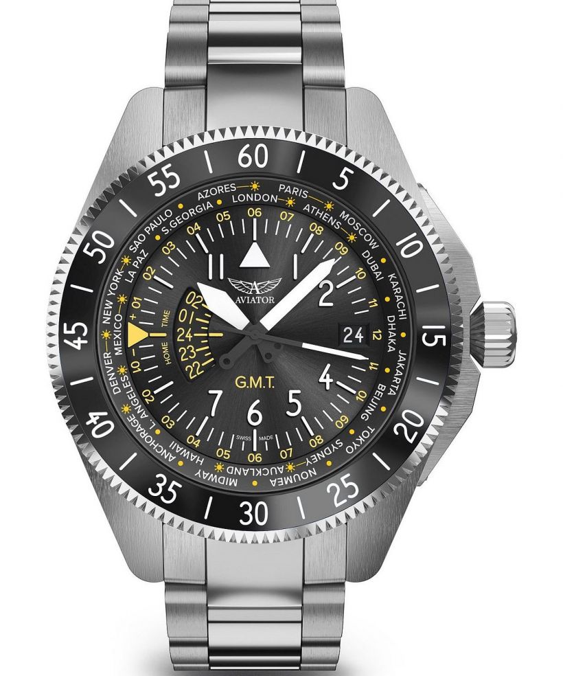 Ρολόι Ανδρικά Aviator Airacobra GMT