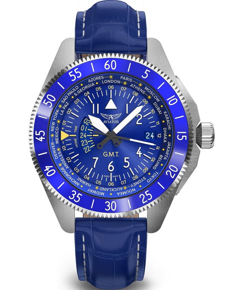 Ρολόι Ανδρικά Aviator Airacobra GMT