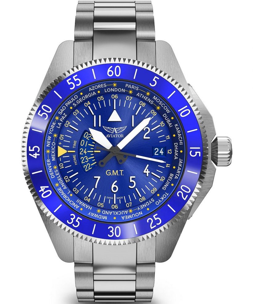 Ρολόι Ανδρικά Aviator Airacobra GMT