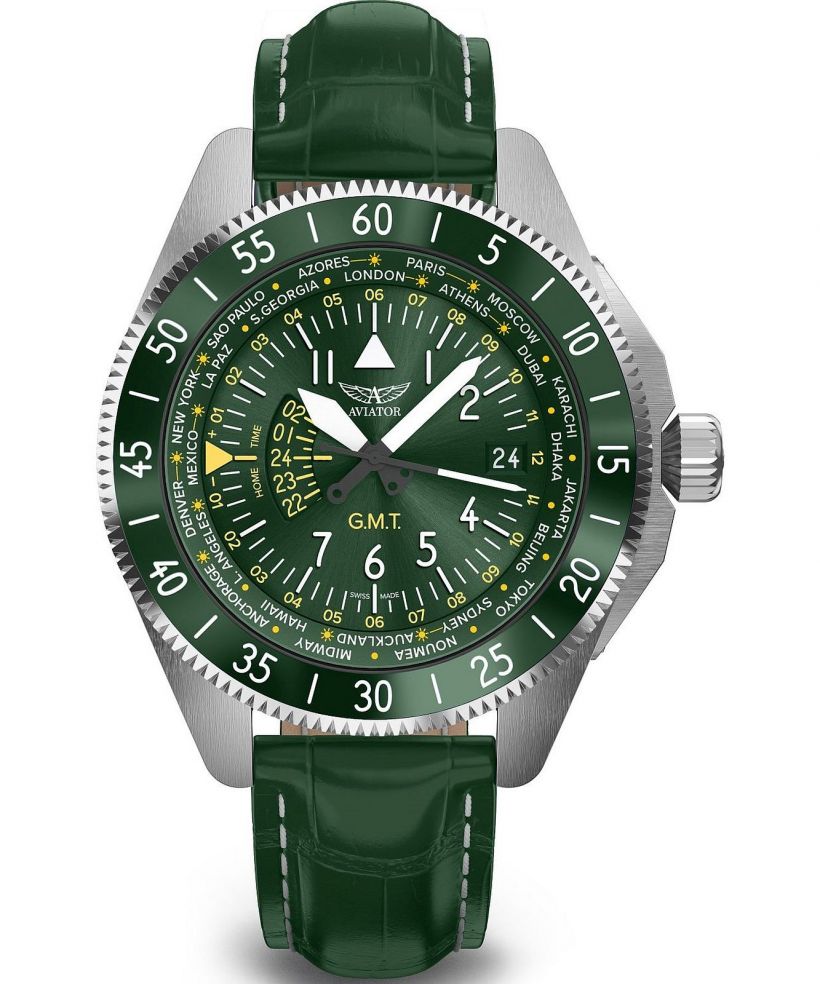 Ρολόι Ανδρικά Aviator Airacobra GMT