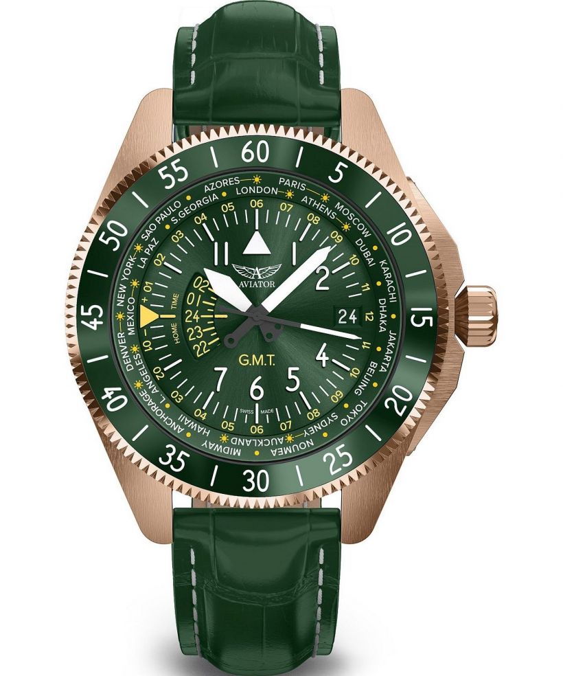 Ρολόι Ανδρικά Aviator Airacobra GMT