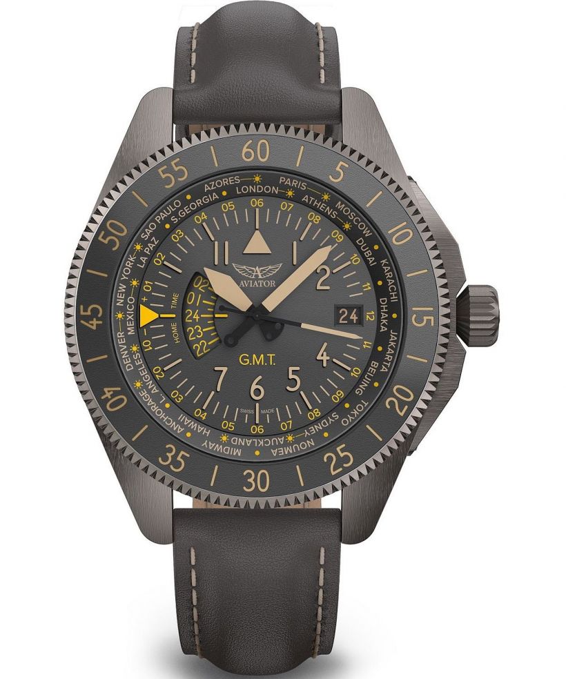 Ρολόι Ανδρικά Aviator Airacobra GMT