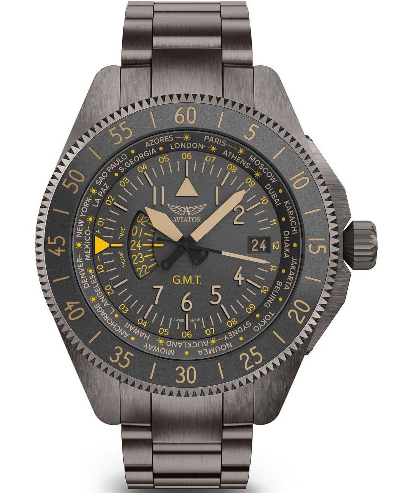 Ρολόι Ανδρικά Aviator Airacobra GMT