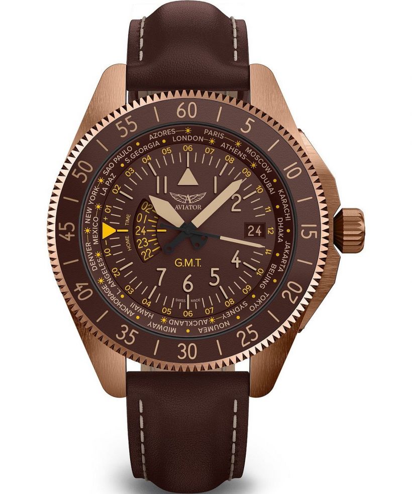 Ρολόι Ανδρικά Aviator Airacobra GMT