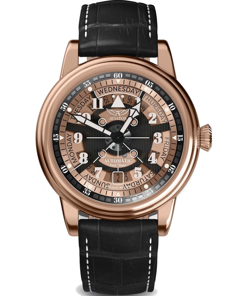Ρολόι Ανδρικά Aviator Douglas Day-Date Meca 41