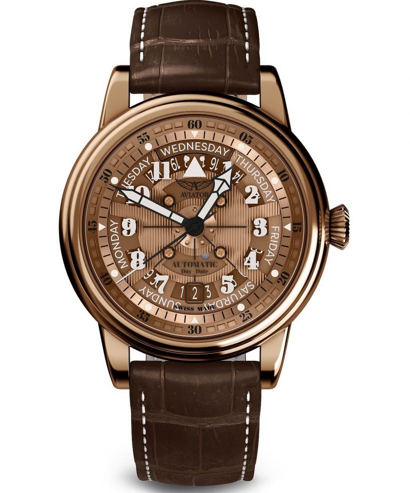 Ρολόι Ανδρικά Aviator Douglas Day-Date Meca 41