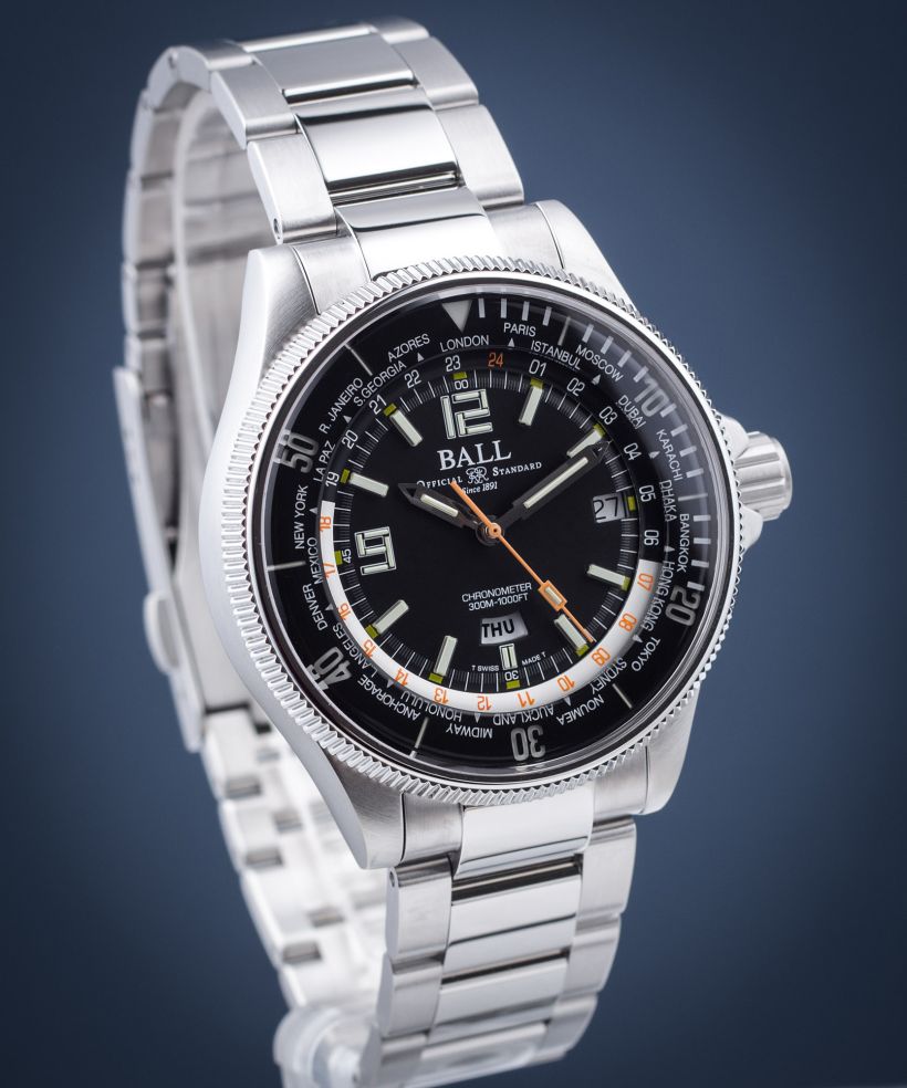 Ρολόι Ανδρικά Ball Engineer Master II Diver Worldtime Automatic