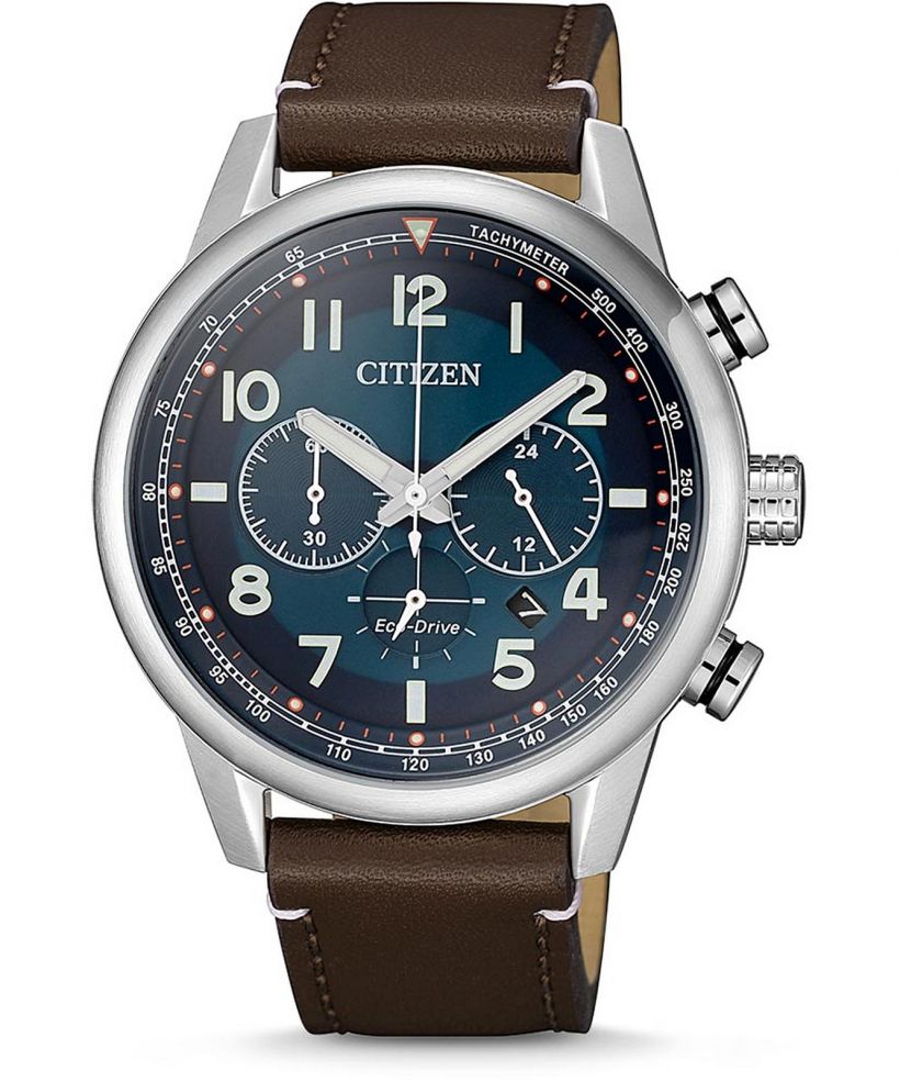 Ρολόι Ανδρικά Citizen Leather Eco-Drive Chronograph