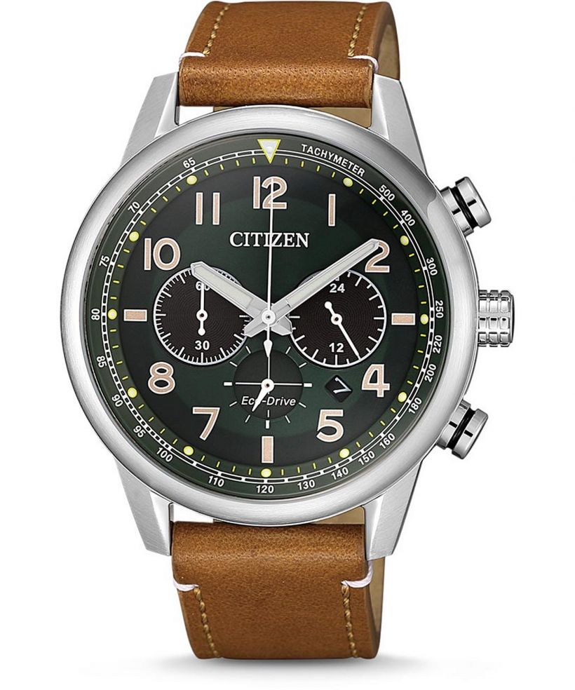 Ρολόι Ανδρικά Citizen Leather Eco-Drive Chronograph