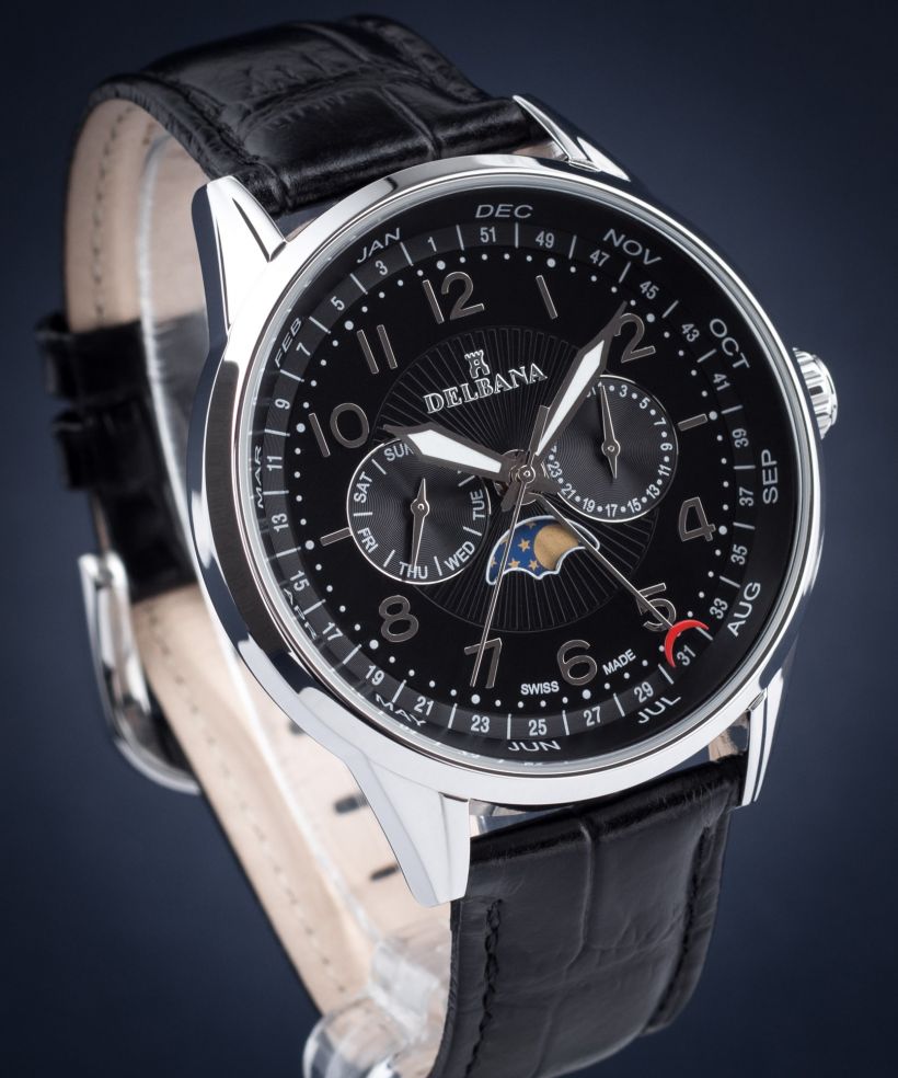 Ρολόι Ανδρικά Delbana Retro Moonphase
