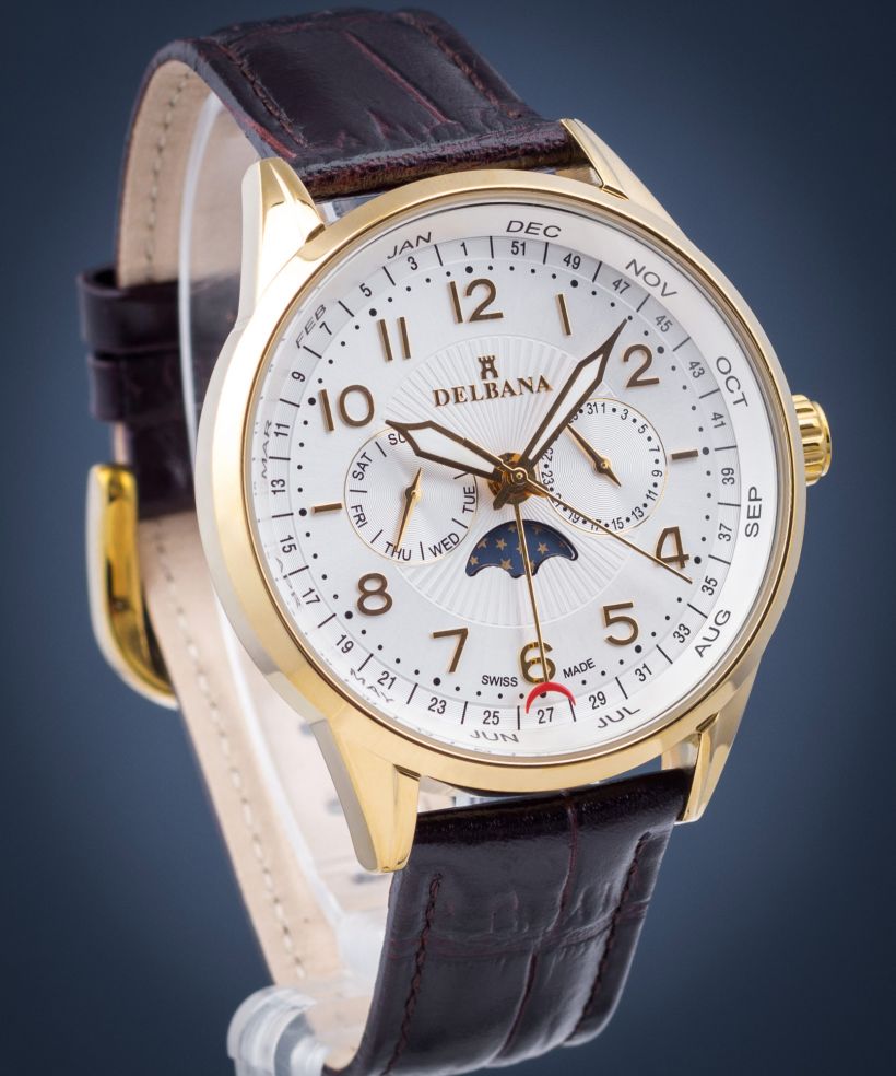 Ρολόι Ανδρικά Delbana Retro Moonphase