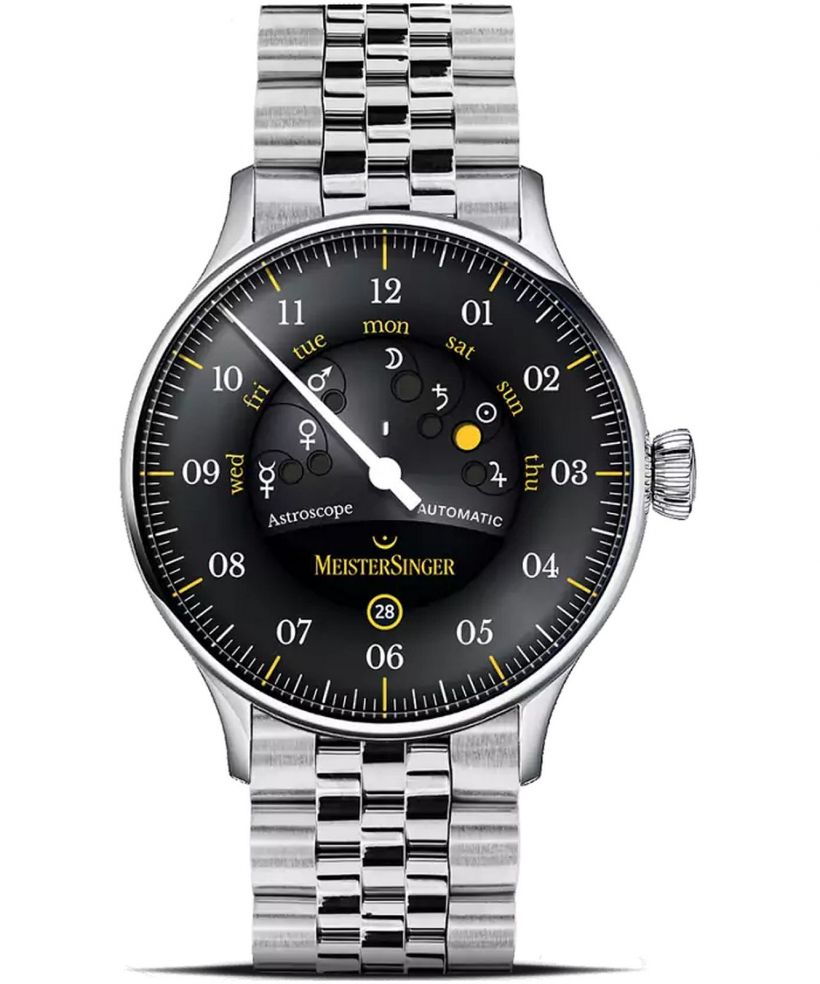 Ρολόι Ανδρικά Meistersinger Astroscope Black/Yellow Automatic Limited Edition