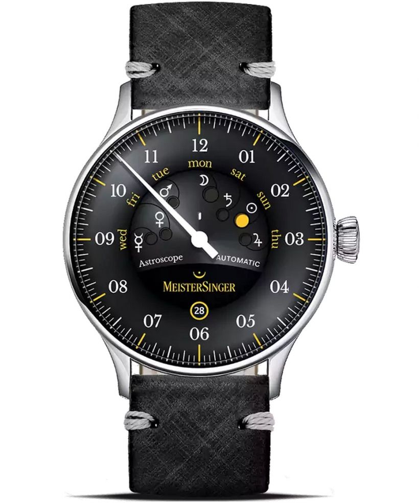 Ρολόι Ανδρικά Meistersinger Astroscope Black/Yellow Automatic Limited Edition