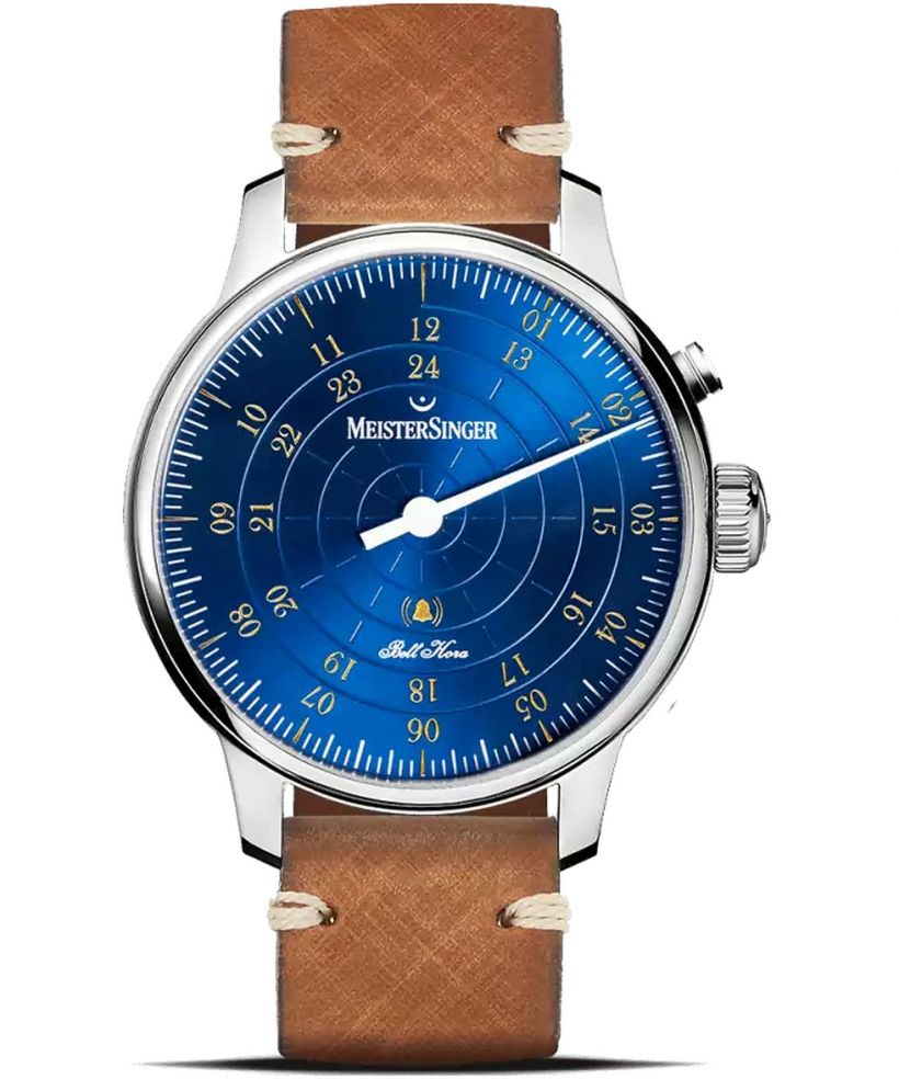 Ρολόι Ανδρικά Meistersinger Bell Hora Medium Blue with Gold