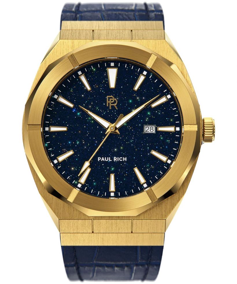 Ρολόι Ανδρικά PAUL RICH Star Dust Gold Leather 45 Auto