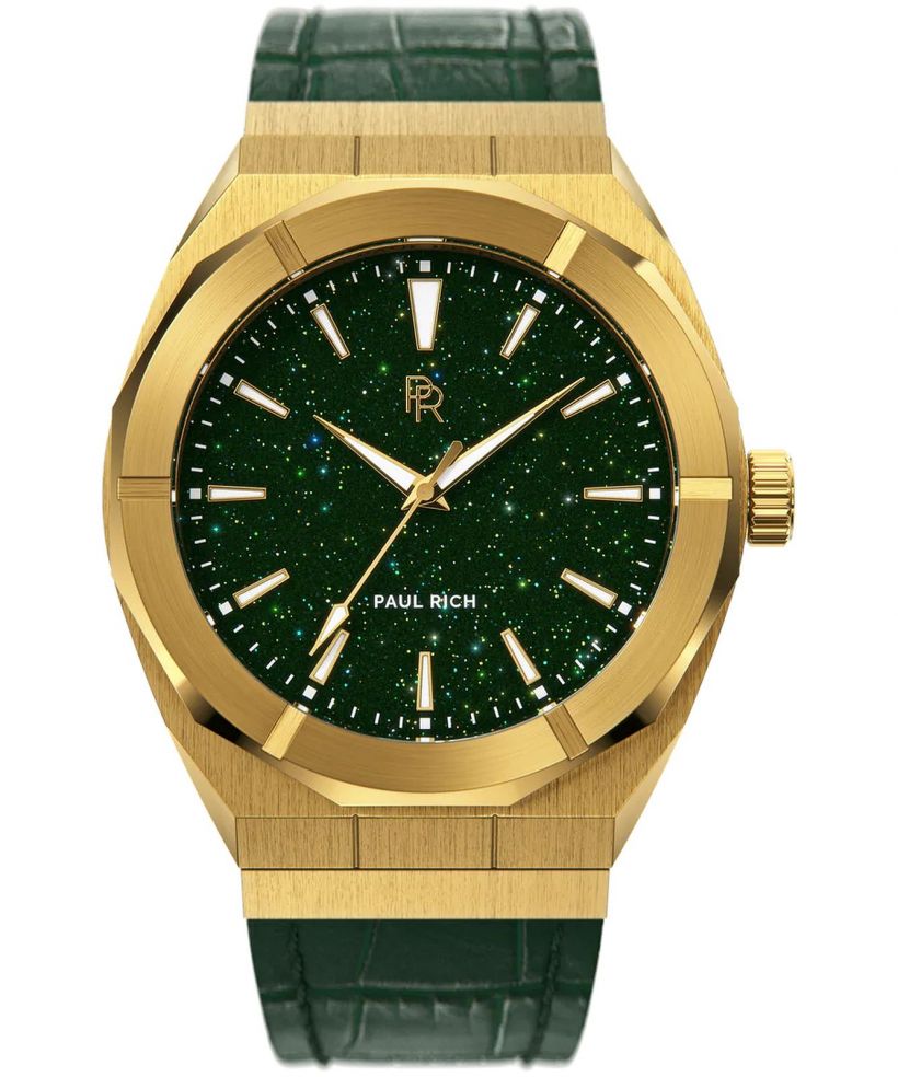 Ρολόι Ανδρικά PAUL RICH Star Dust Green Gold Leather 45