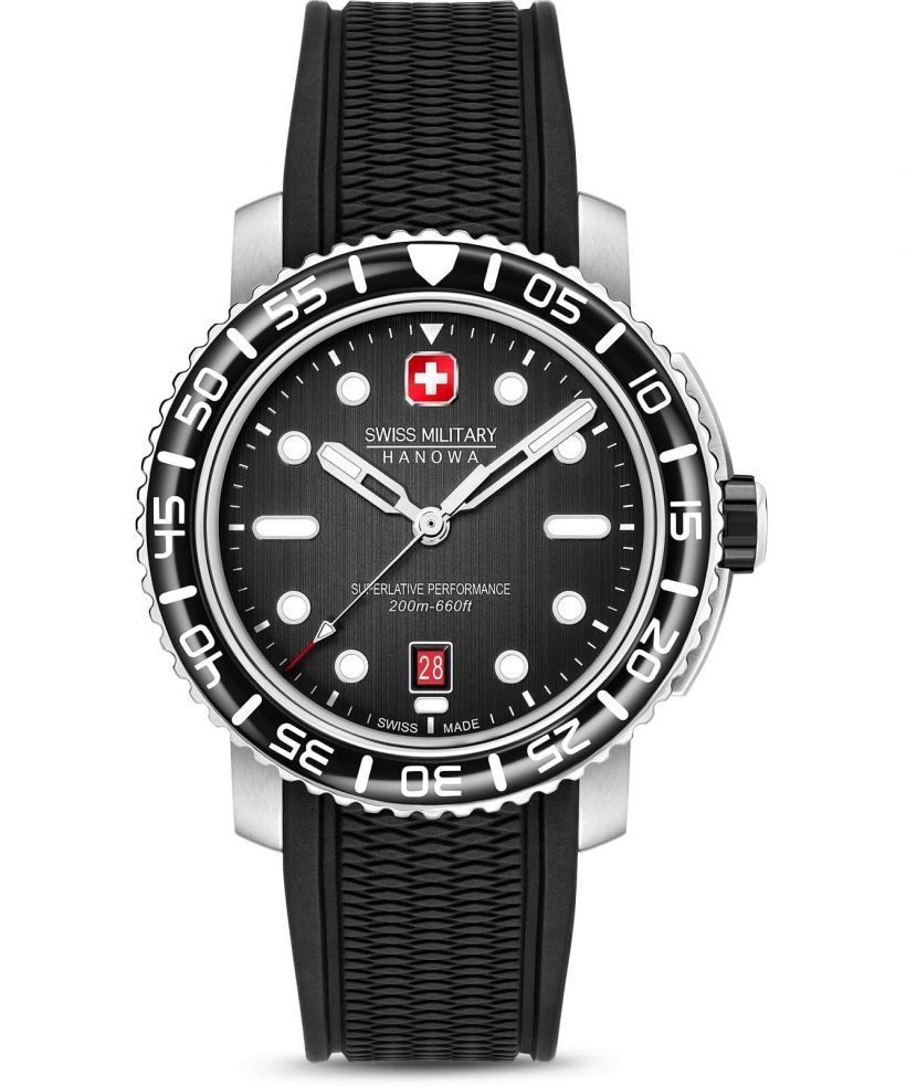 Ρολόι Ανδρικά Swiss Military Hanowa Black Marlin
