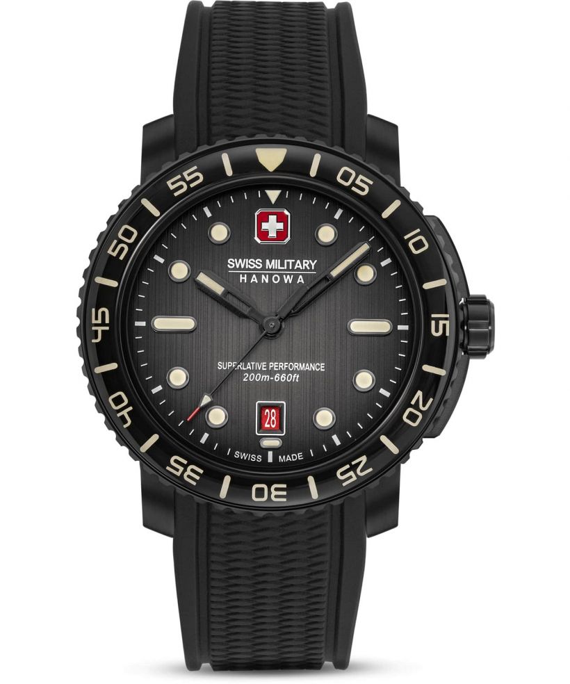 Ρολόι Ανδρικά Swiss Military Hanowa Black Marlin