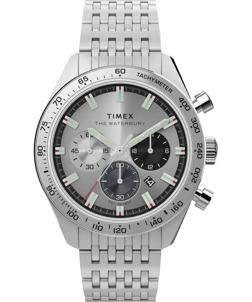 Ρολόι Ανδρικά Timex Waterbury Traditional Chronograph 41Mm Stainless Steel Bracelet Chronograph