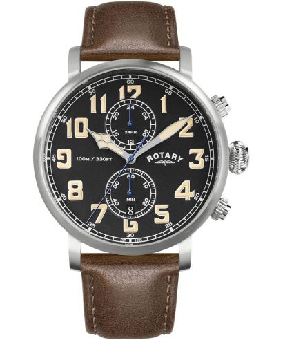 Ρολόι Ανδρικά Rotary Heritage Pilot Chronograph
