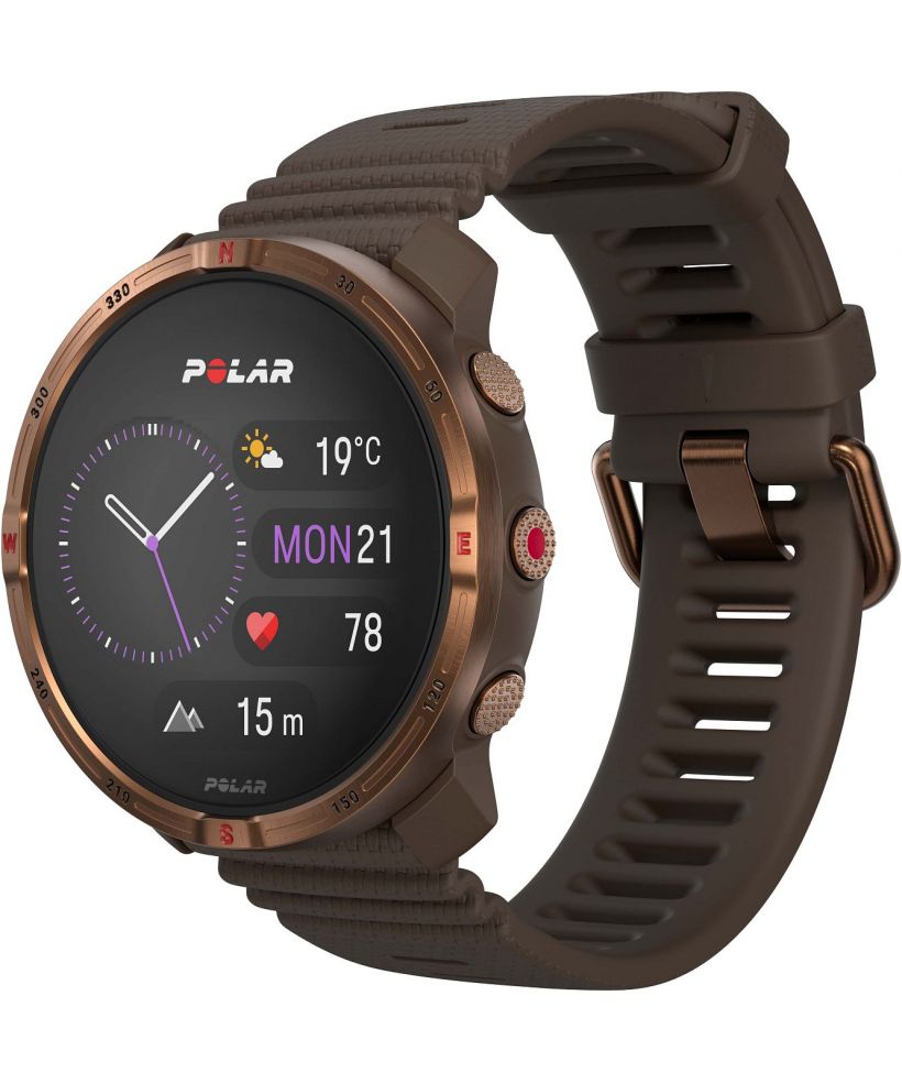 Αθλητικό Ρολόι για Γυναίκες και Άνδρες Polar Grit X2 Brown Copper