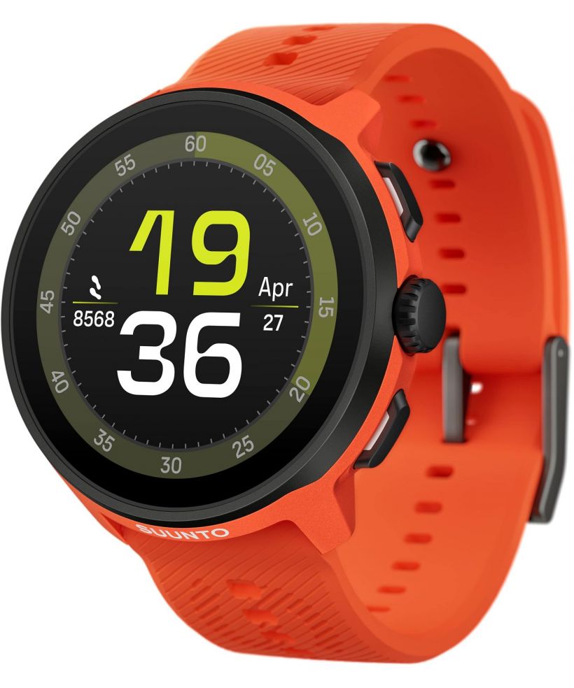 Αθλητικό Ρολόι για Γυναίκες και Άνδρες Suunto Run Coral Orange Silicone Strap
