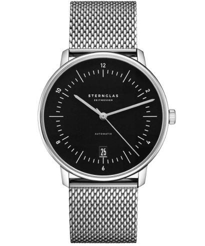 Ρολόι Ανδρικά Sternglas Naos Piano Black Automatic