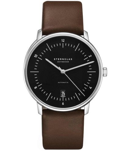 Ρολόι Ανδρικά Sternglas Naos Piano Black Automatic
