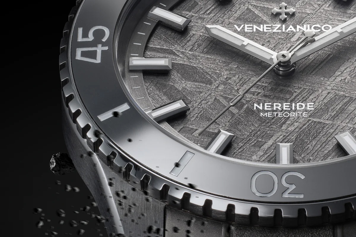 Venezianico Meteorite zoom bezel tarcza