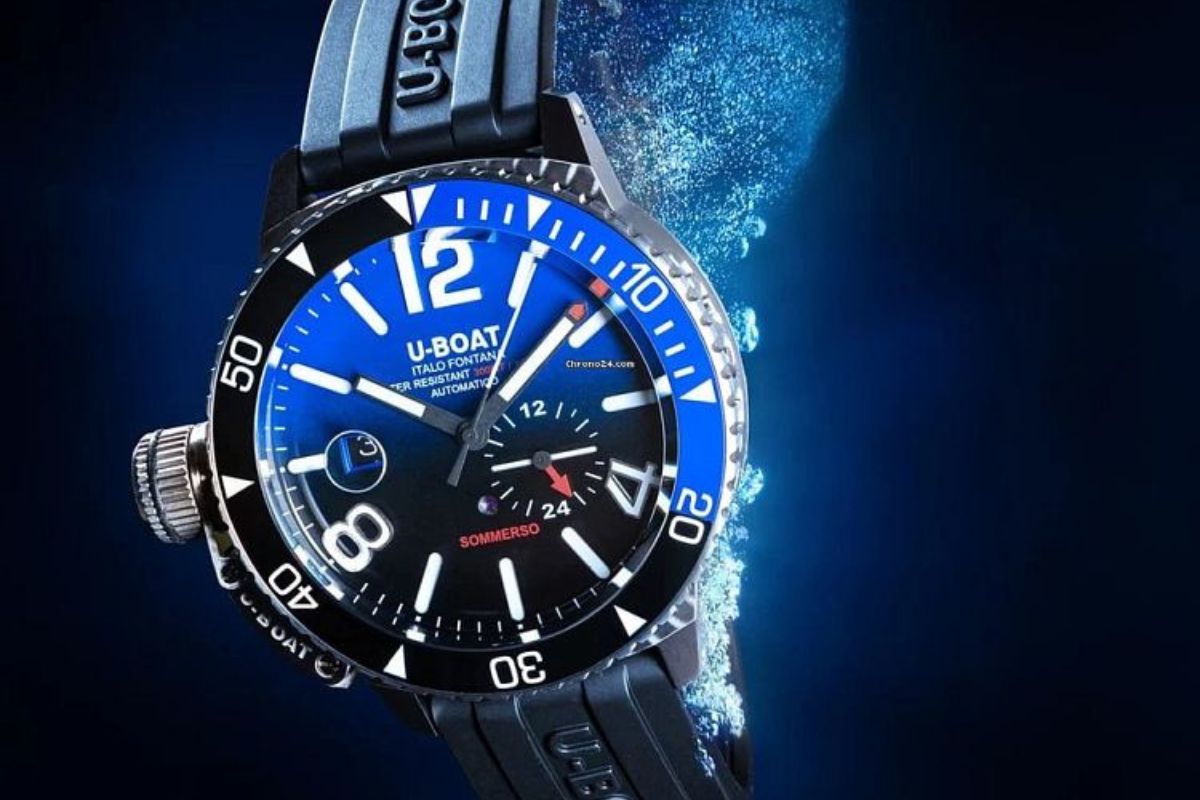 Ανδρικό ρολόι U-BOAT Sommerso Ceramic Blue