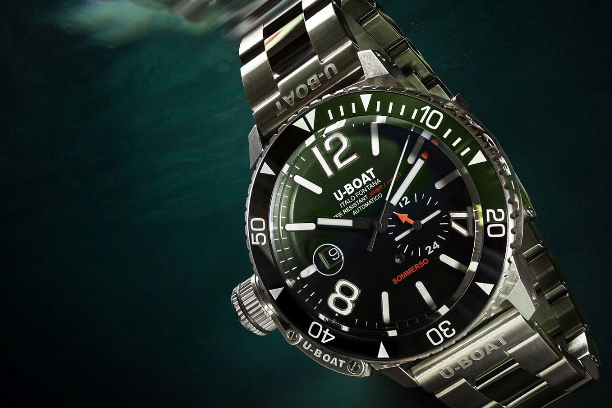 Ανδρικό ρολόι U-BOAT Sommerso Ceramic Green 